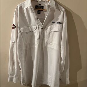 Harley-Davidson Classic White Button Down Shirt